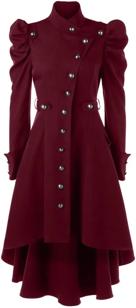 2025 Womens Wool Coat Double Breasted Outwear Lapel Jacket Long Winter Pea Coats Trench Coat With Pockets