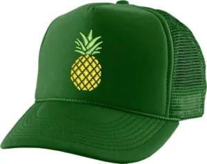 ALLNTRENDS Pineapple Trucker Hat Embroidered Pineapples Baseball Cap Adjustable Snapback