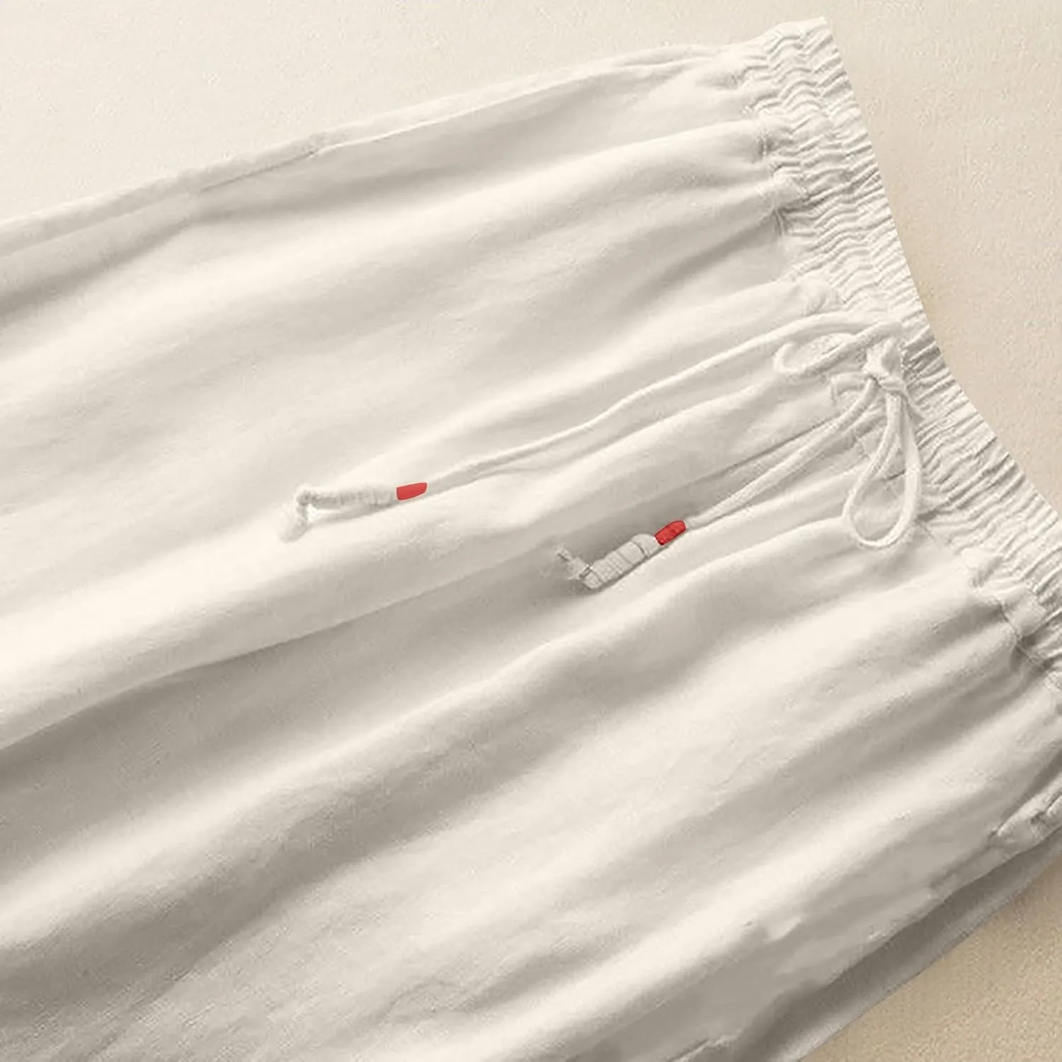 Baggy Wide Leg Pants for Women Lightweight Linen Pants Comfortable Summer Pants Drawstring High Waisted Pants 2025
