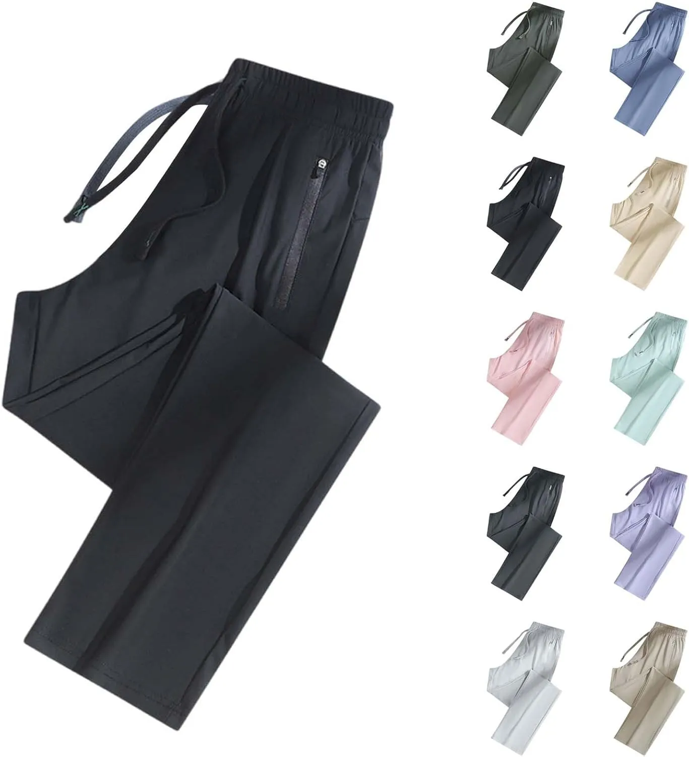 Beeswan Stretchactive - Women's Ultra Stretch Breathable Casual Pants Glide Pants Unisex Dry Pull On Stretch Pants