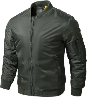 Bidobibo Men's Winter Jackets Outerwear Plus Size Winter Coats for Men Sherpa Lined Thermal Jacket Bomber Jacket Zip Up