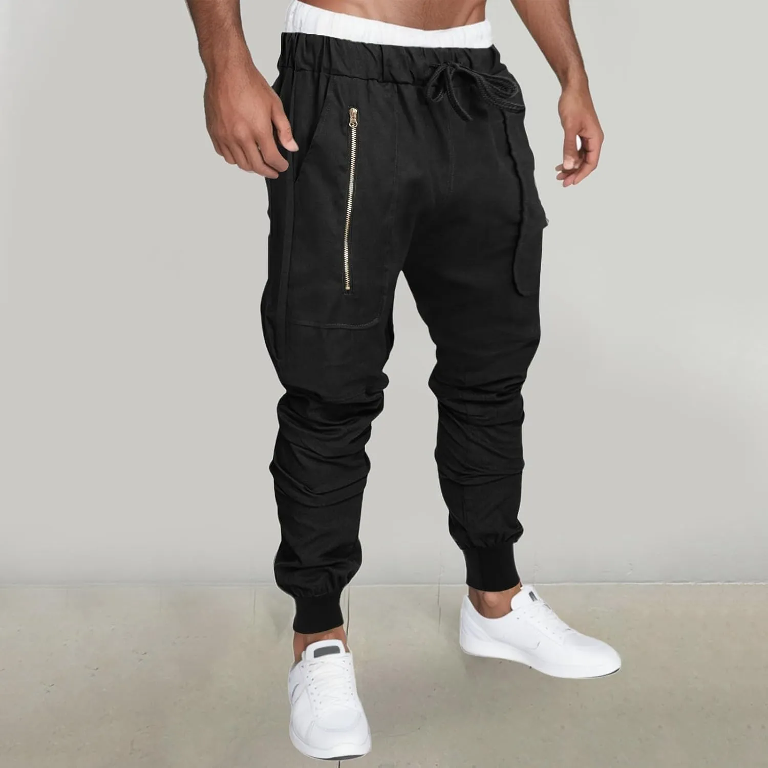 Big and Tall Cargo Pants for Men Sweatpants for Men Pants Water Resistant Outdoor Hiking Work Pants Men's Cargo Pants