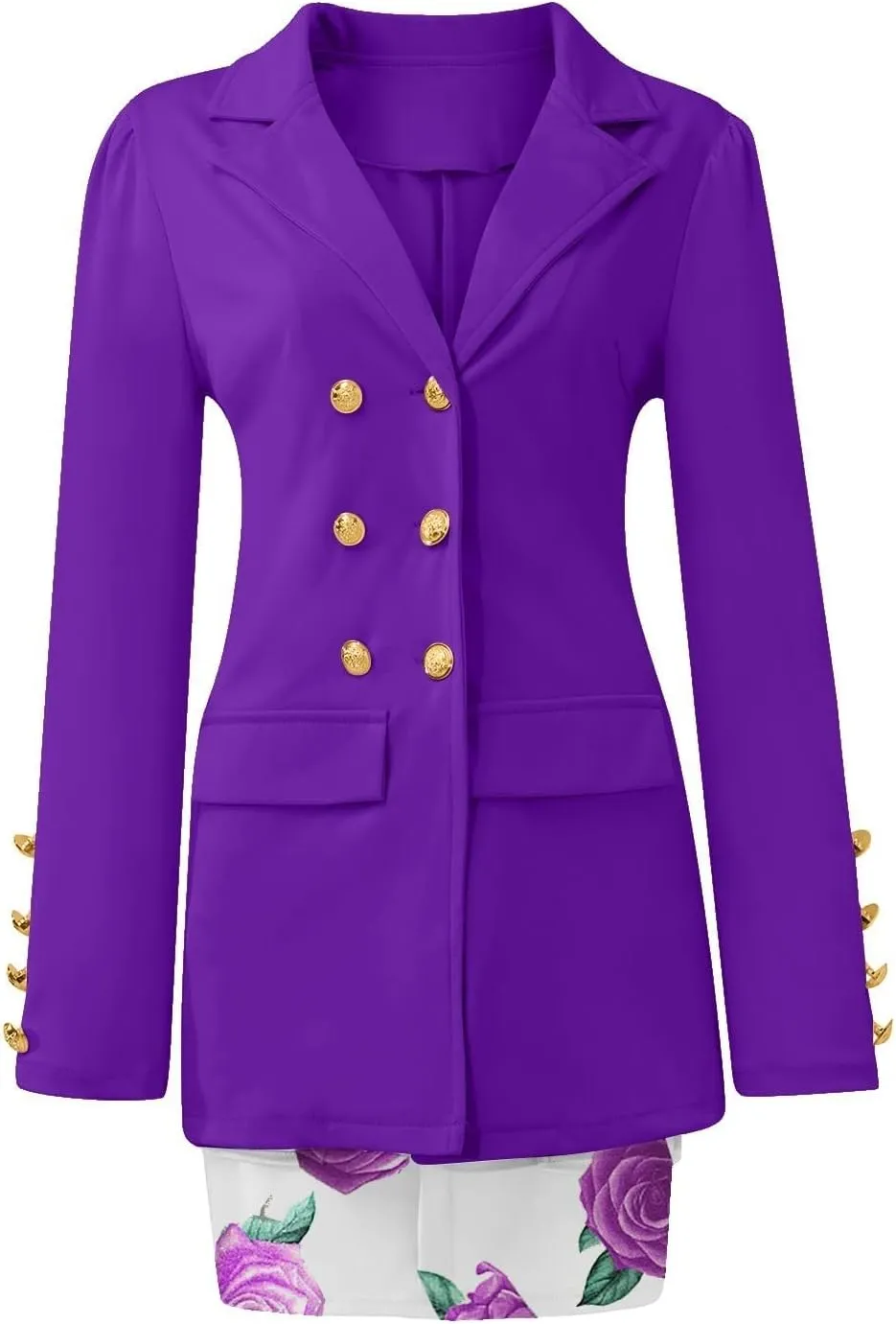 Blazer Sets Women 2 Piece Outfits Elegant Blazers Jackets Long Sleeve Cardigan Coat Pocket Shorts Skirt Suit