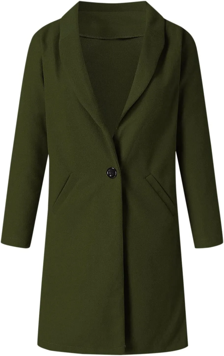 Blazers for Women Fall Fashion Single Breasted Overcoat Jacket Long Sleeve Open Front Cardigans Work Suit 2024 Blazer