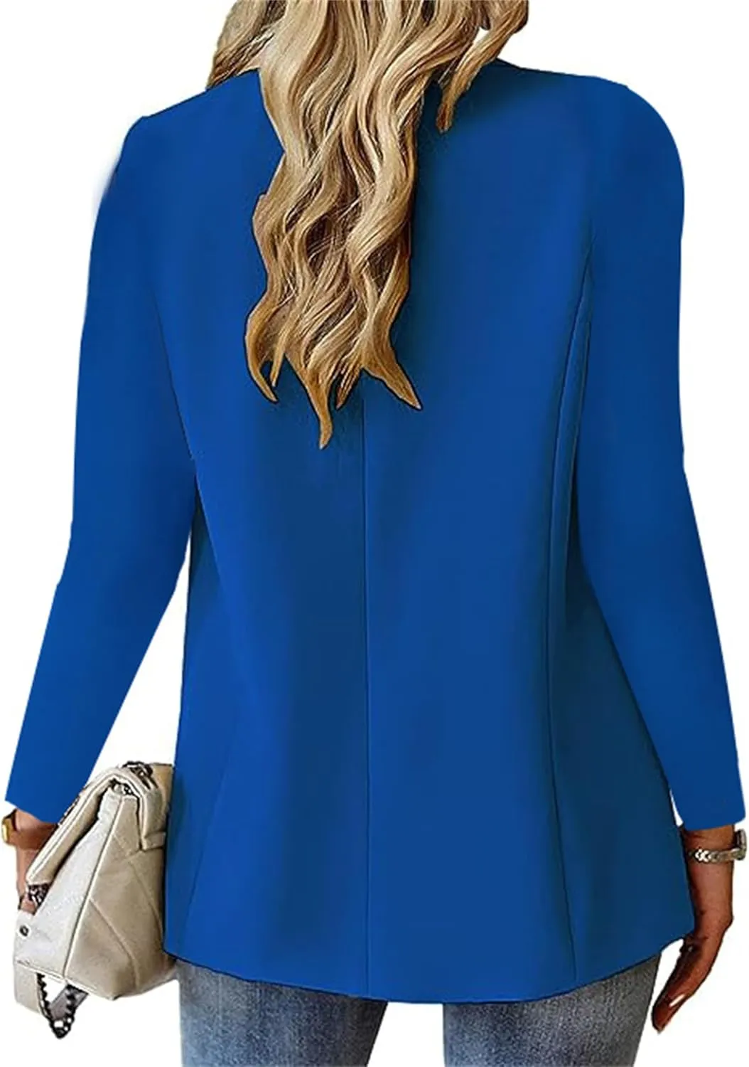 Blazers for Women Long Sleeve Open Front Cardigan Casual One Button Blazers Work Office Jackets 2025 Trendy Outfits