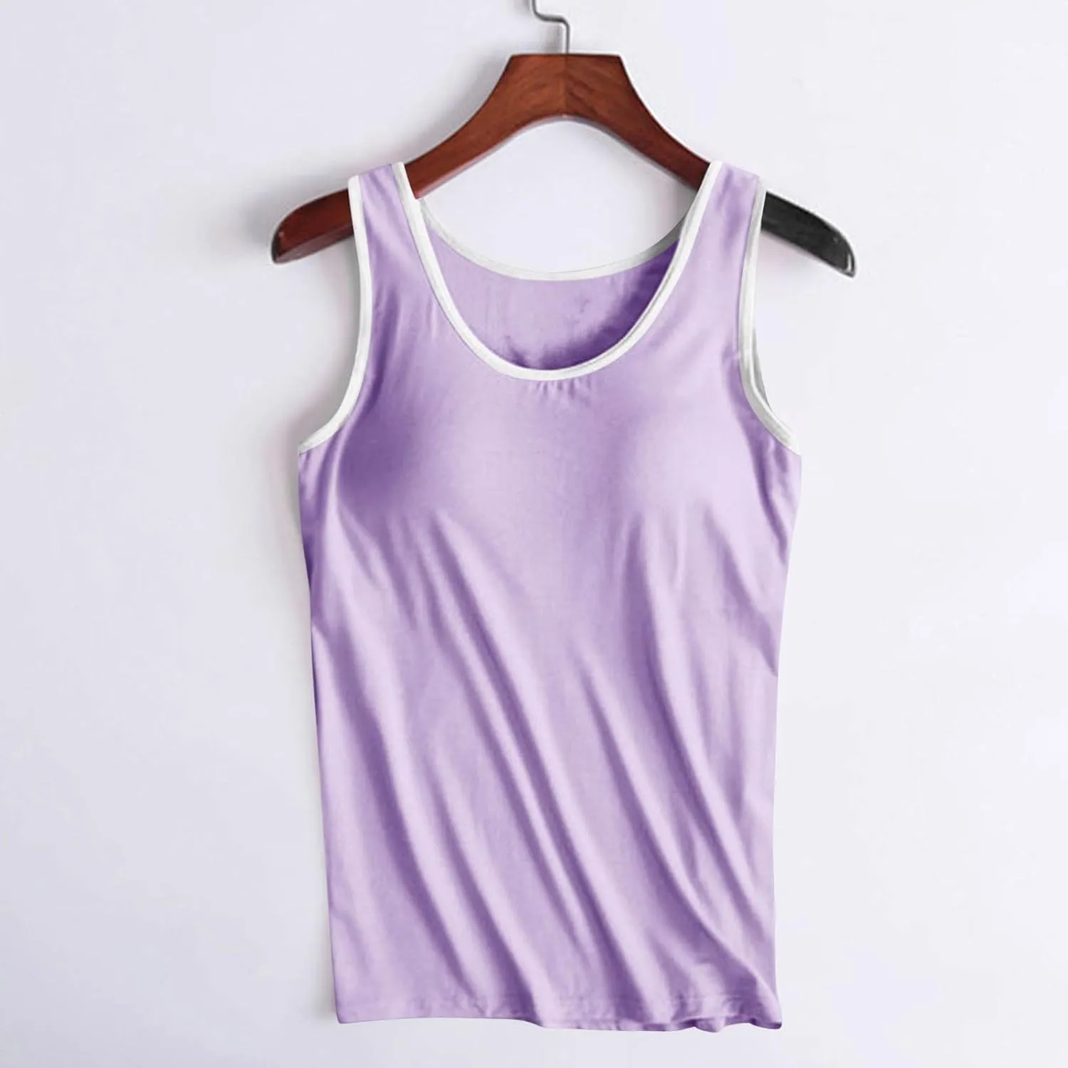 Camisole Tops for Women Built in Bra Tank Tops for Women 2025 Bras No Underwire Yoga Tops Workout Sports Padded Cami