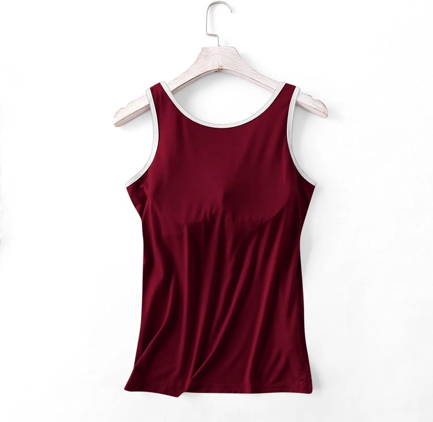 Camisole Tops for Women Built in Bra Tank Tops for Women 2025 Bras No Underwire Yoga Tops Workout Sports Padded Cami