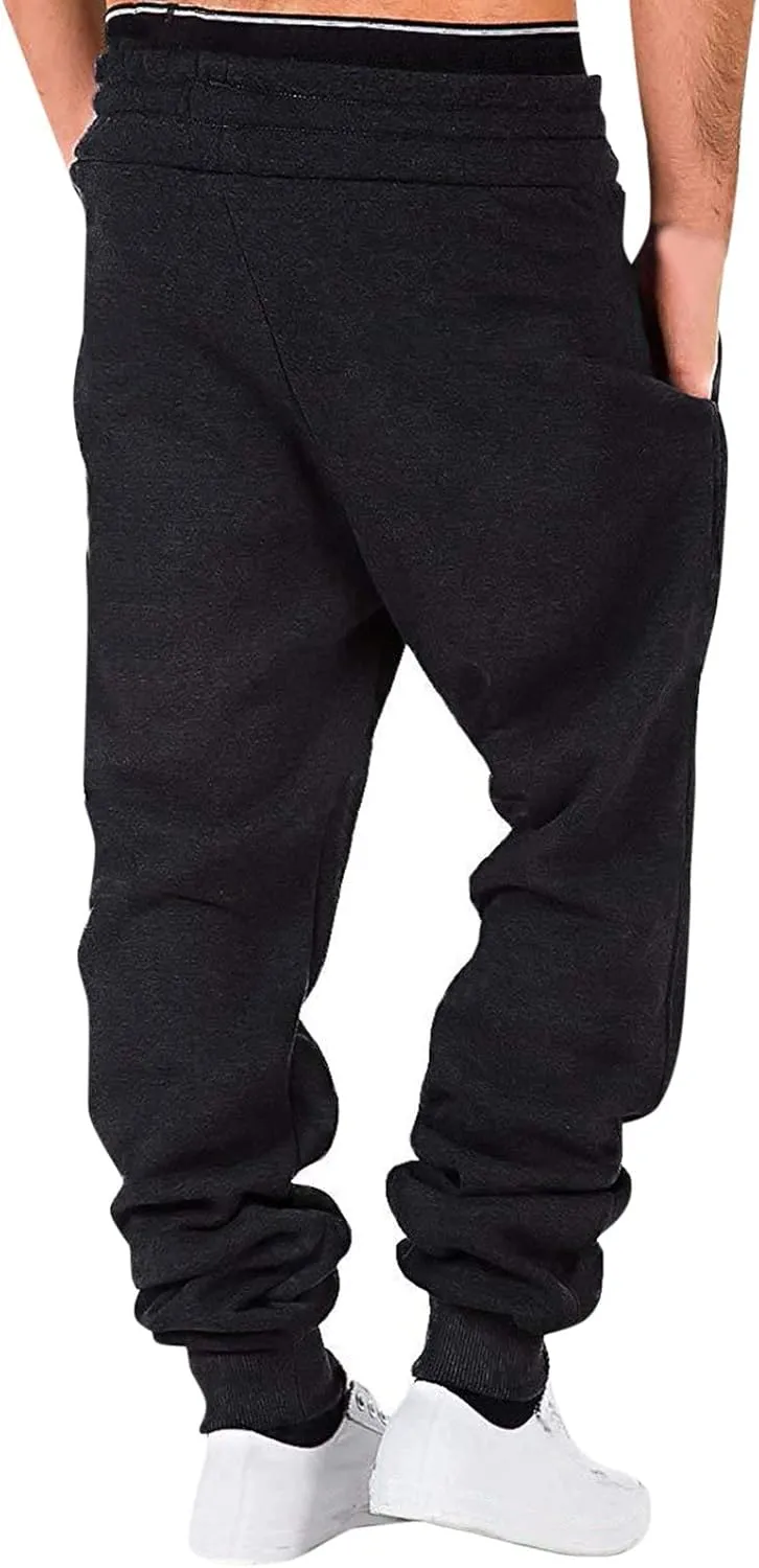 Cargo Pants for Men Relaxed Fit Mens Cargo Pants Multi-Pockets Outdoor Pants Men's Fleece Cargo Jogger Athletic Pants