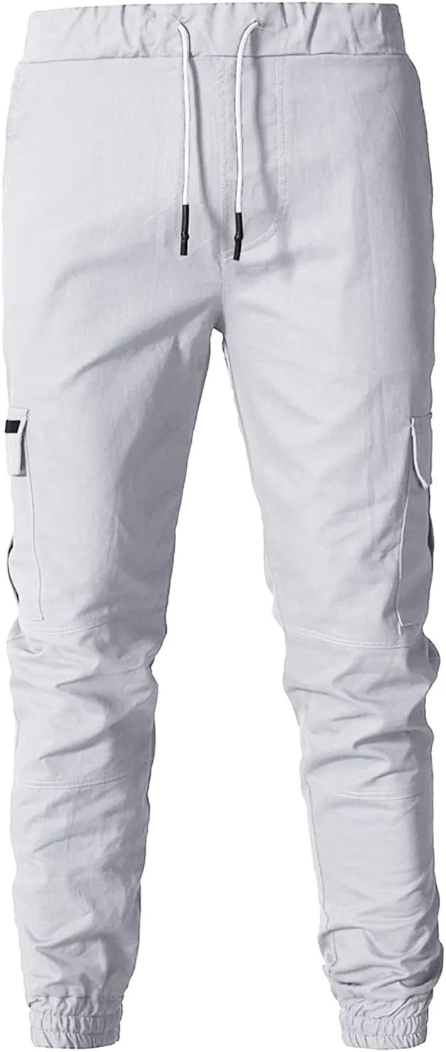 Cargo Pants for Men Relaxed Fit Pants Fashion Loose Handsome Pocket Jeans Pants Tooling Camouflage Pants Jogger Pants