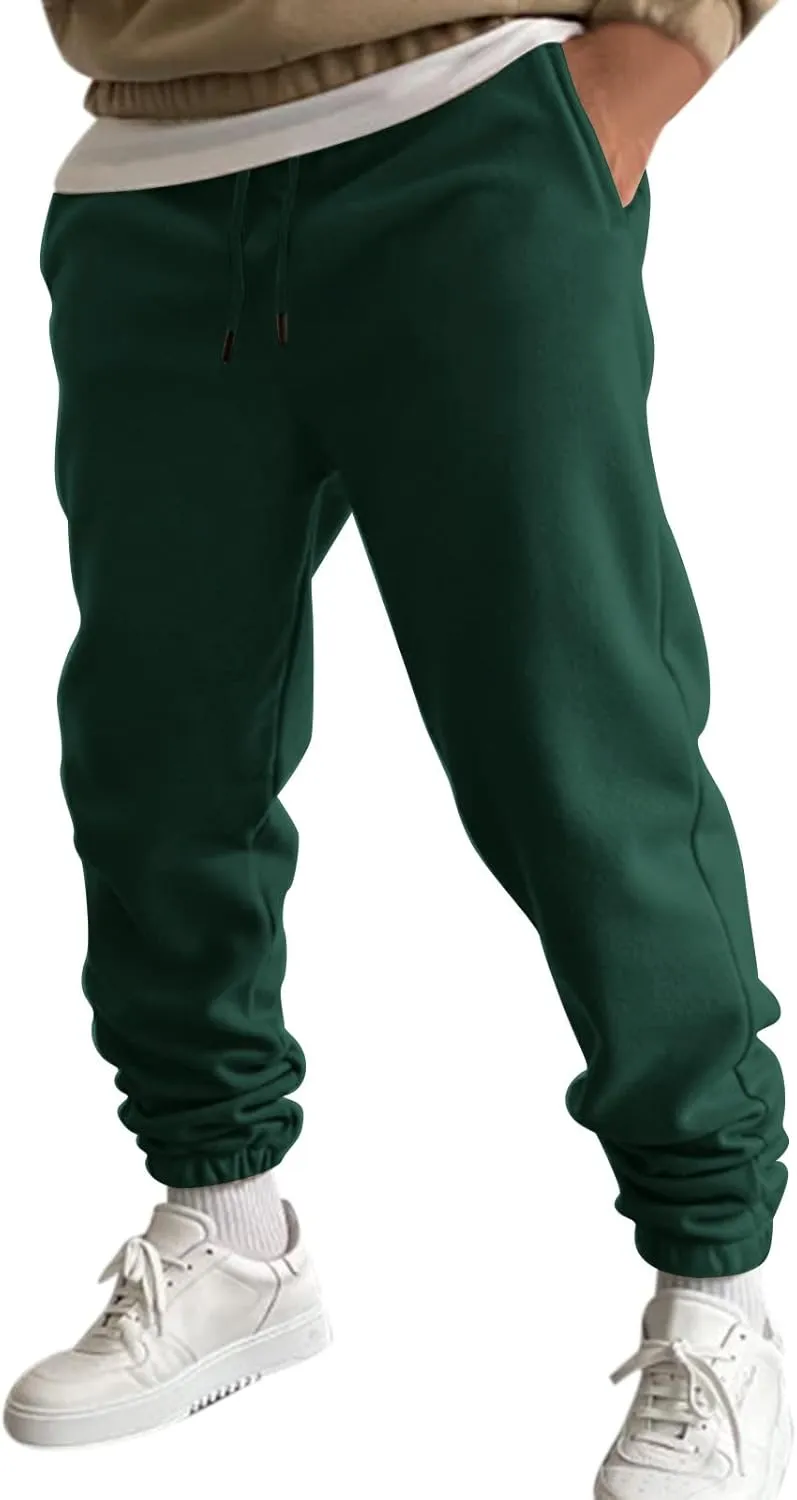 Cargo Trousers for Men Drawstring Trousers Plus Size Athletic Elastic Waist Drawstring Joggers Casual Closed Bottom