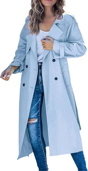 Casual Oversized Fashion Winter Coat Lapel Womens Long Outwear Women'S Coat Oversized Windproof Short Trench Coat