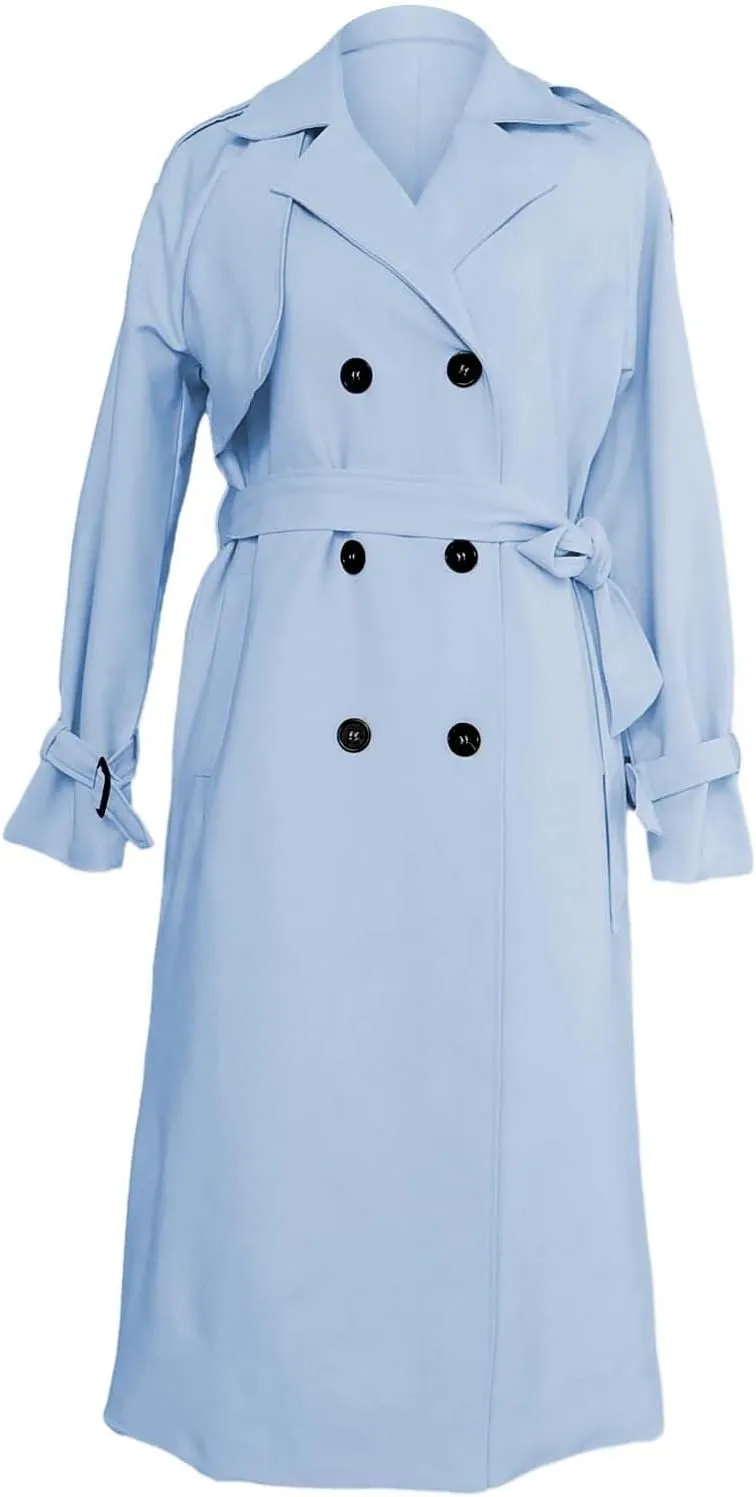 Casual Oversized Fashion Winter Coat Lapel Womens Long Outwear Women'S Coat Oversized Windproof Short Trench Coat