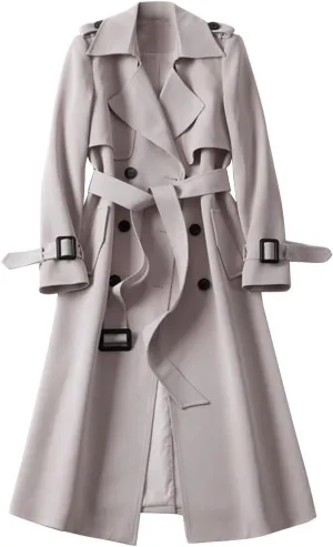 Casual Oversized Fashion Winter Coat Lapel Womens Long Outwear Women'S Coat Oversized Windproof Short Trench Coat