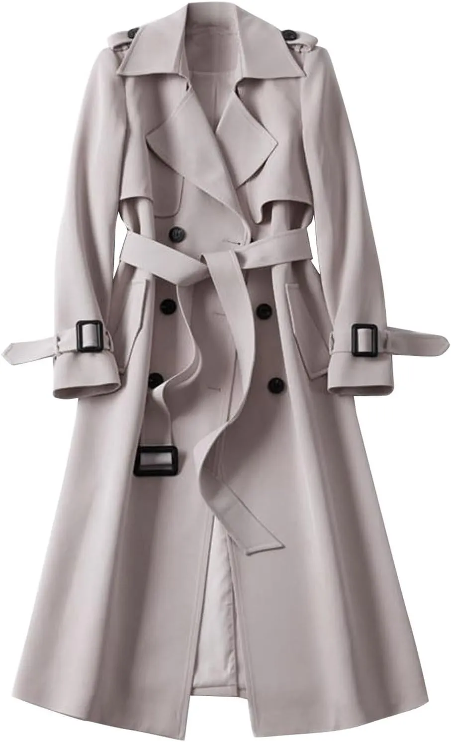 Casual Oversized Fashion Winter Coat Lapel Womens Long Outwear Women'S Coat Oversized Windproof Short Trench Coat