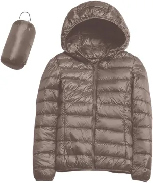 cooki Puffer Jacket Womens Winter Coats for Women 2024 Lightweight Packable Down Jacket Warm Hooded Quilted Puffer Coat