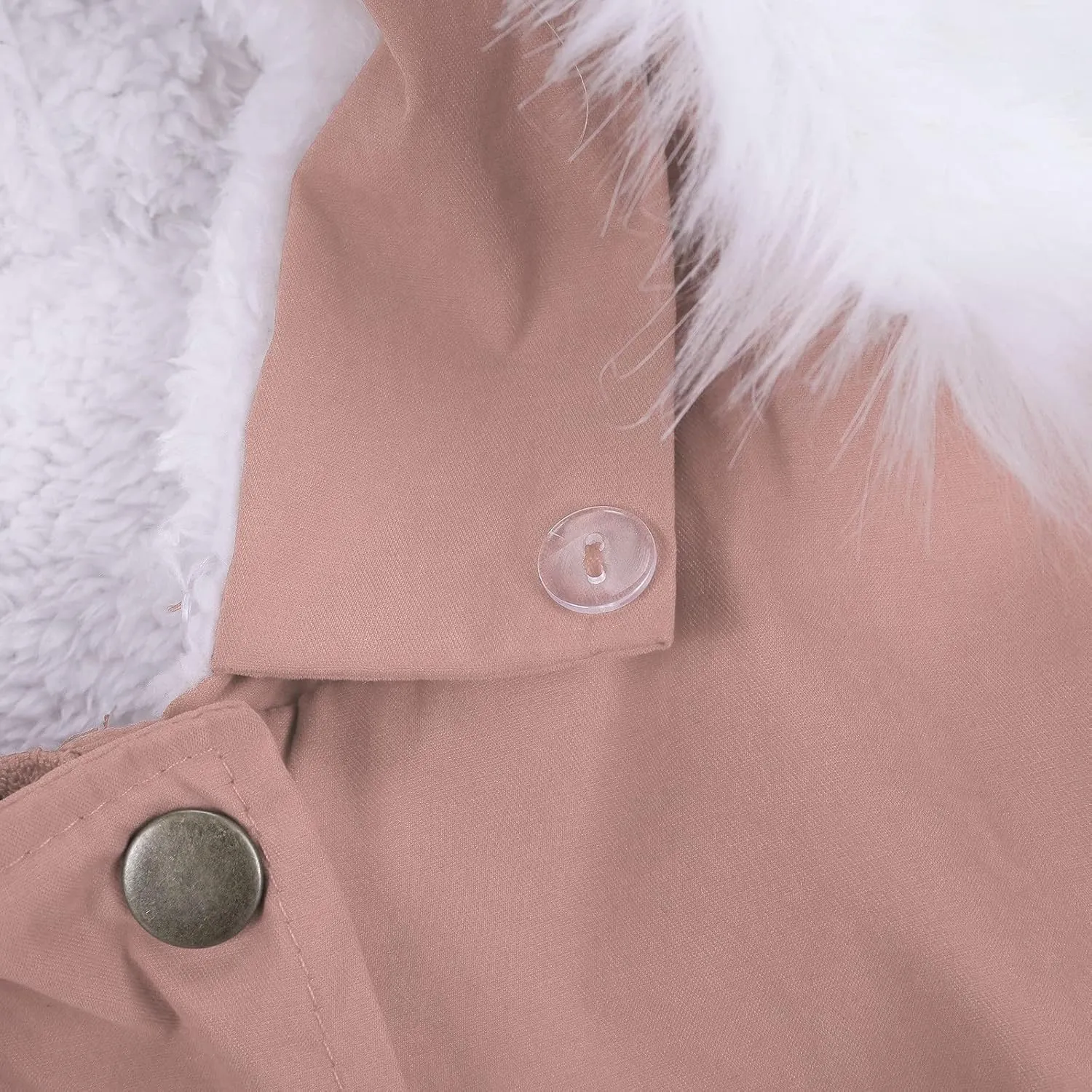 cooki Women's Warm Winter Coat Thicken Fleece Lined Parka Jacket With Hood Waterproof Sherpa Anoraks Hooded Military Jacket