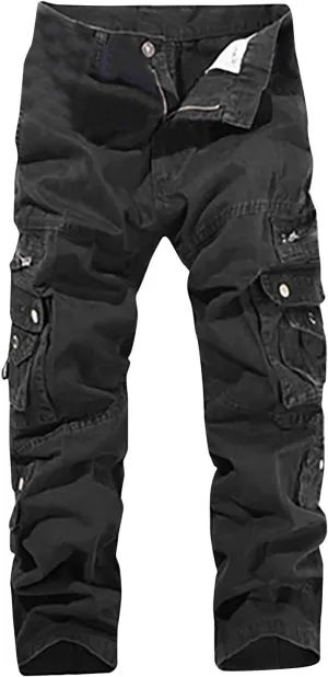 Dgoopd Stretch Mens Cargo Pants Stretch Tactical Water Resistant Ripstop Outdoor Lightweight Work Hiking Pants
