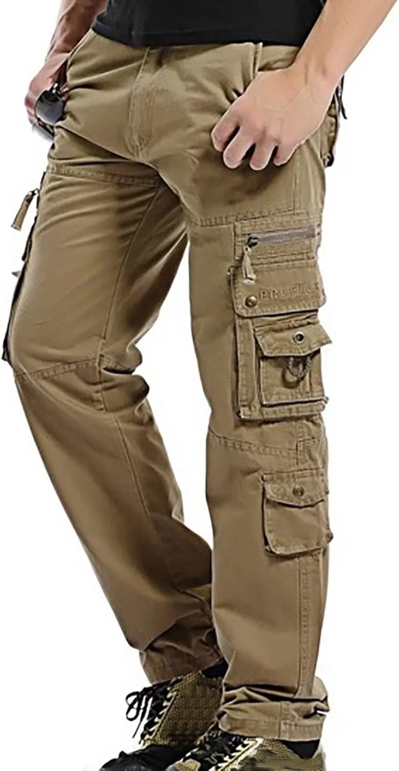 Dgoopd Stretch Mens Cargo Pants Stretch Tactical Water Resistant Ripstop Outdoor Lightweight Work Hiking Pants