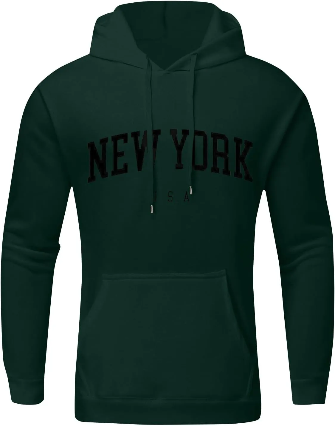 DuDubaby Graphic Hoodies For Men Letter Printing Flannel Sweatshirt Soft Drawstring Pullover Thermal Streetwear Hooded