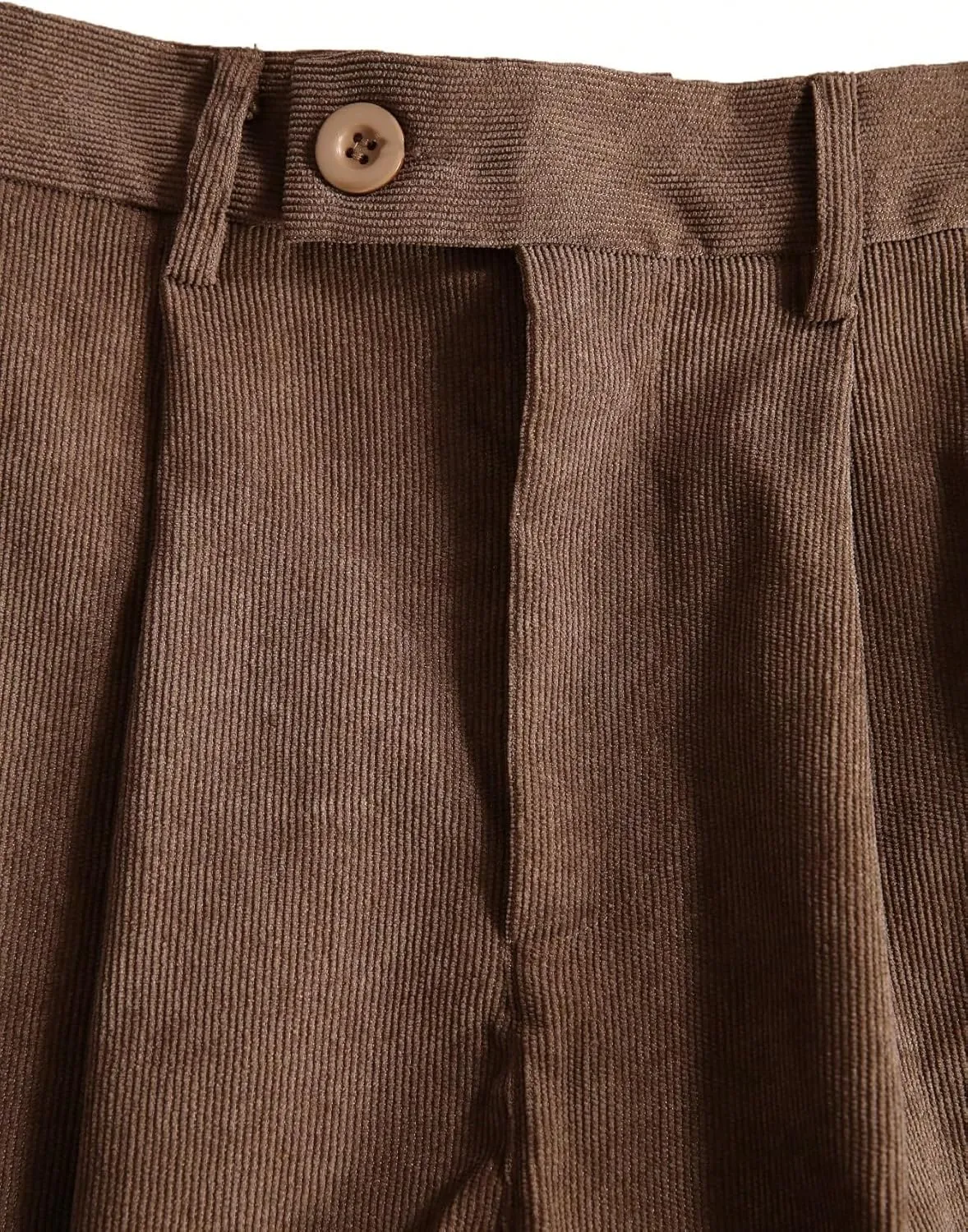 Floerns Men's Slant Pocket Tailored Pants Work Office Fold Pleated Trousers