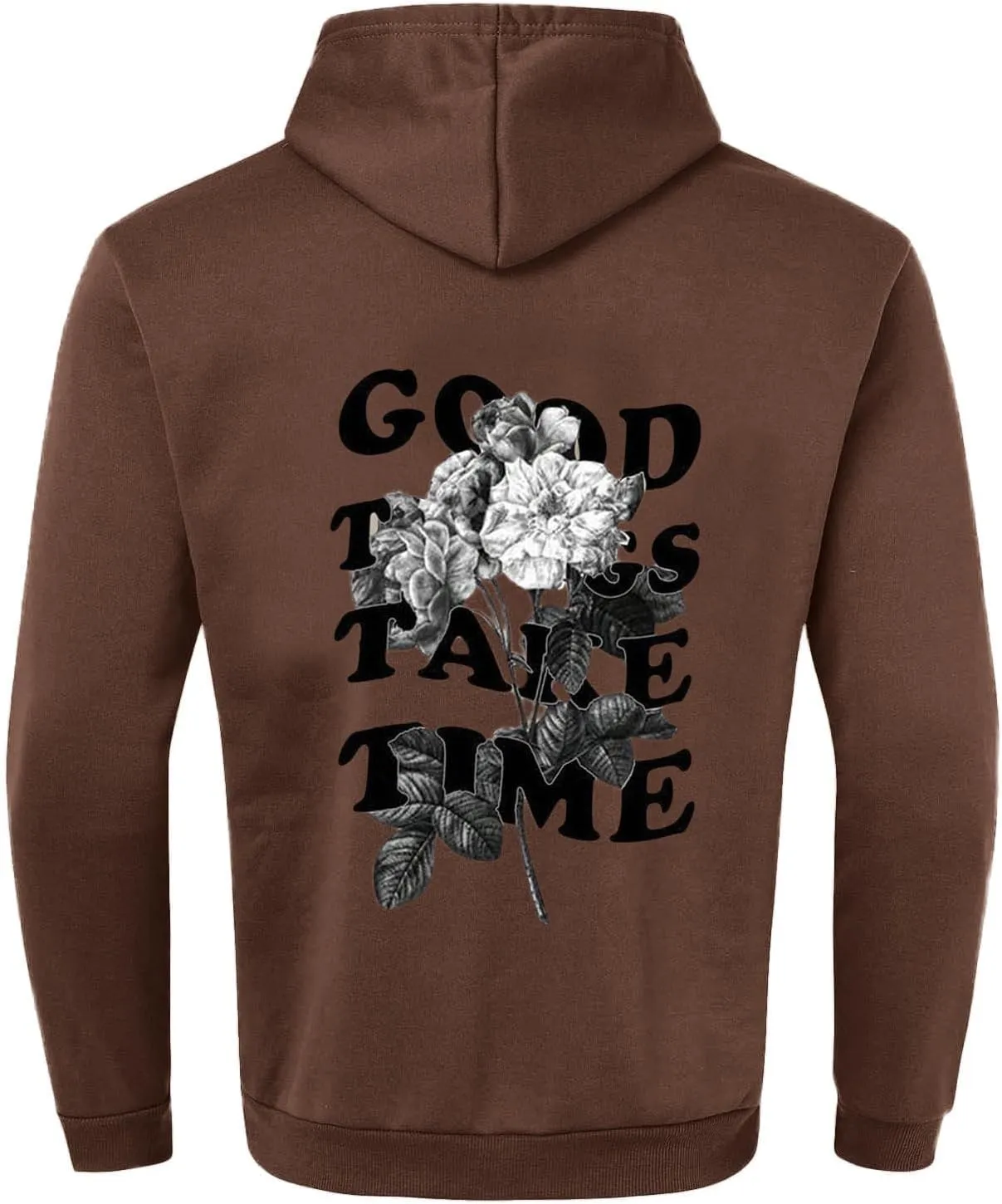 GOFULY Graphic Hoodies For Men Ethnic Floral​Print Oversized Sweatshirts Fall Long Sleeve Hoodies Pullover Winter Sweater