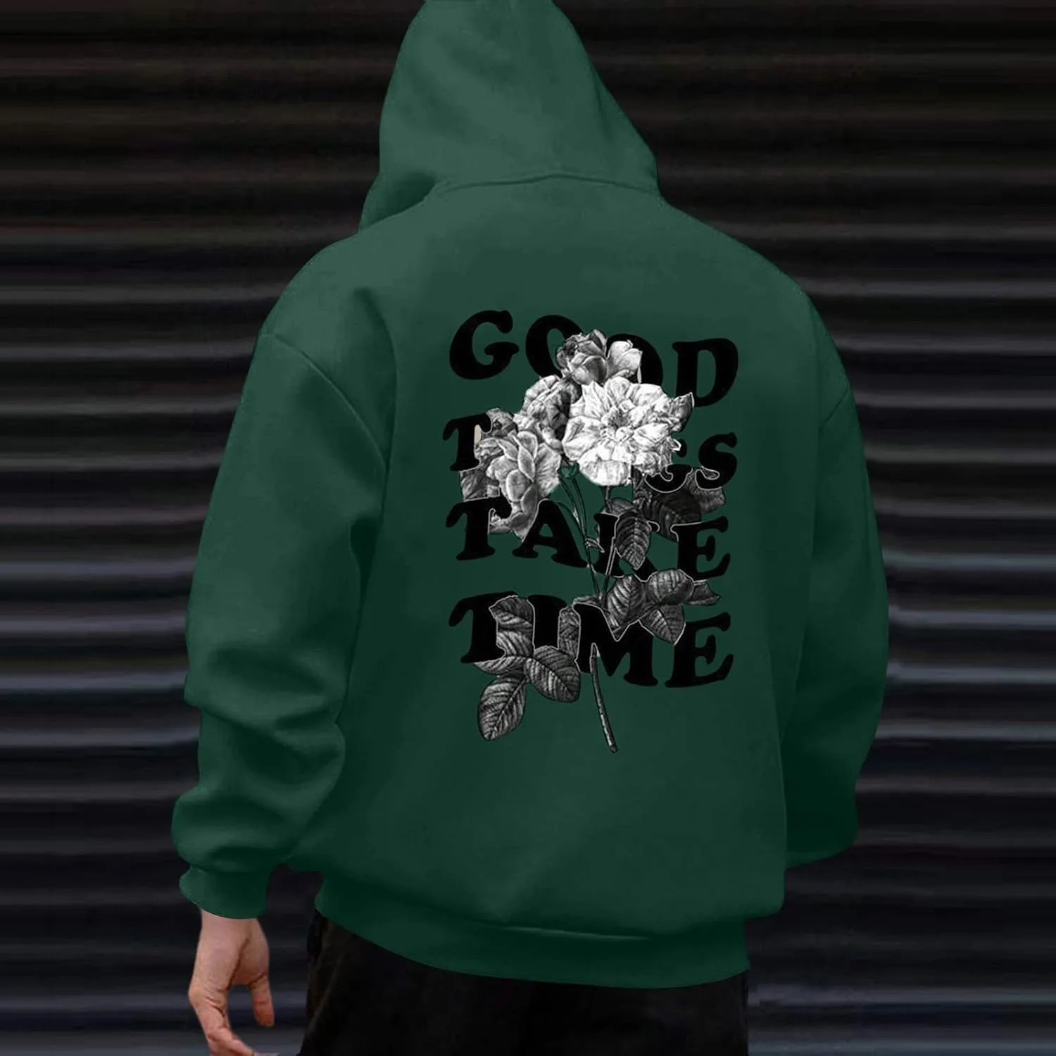 GOFULY Graphic Hoodies For Men Ethnic Floral​Print Oversized Sweatshirts Fall Long Sleeve Hoodies Pullover Winter Sweater
