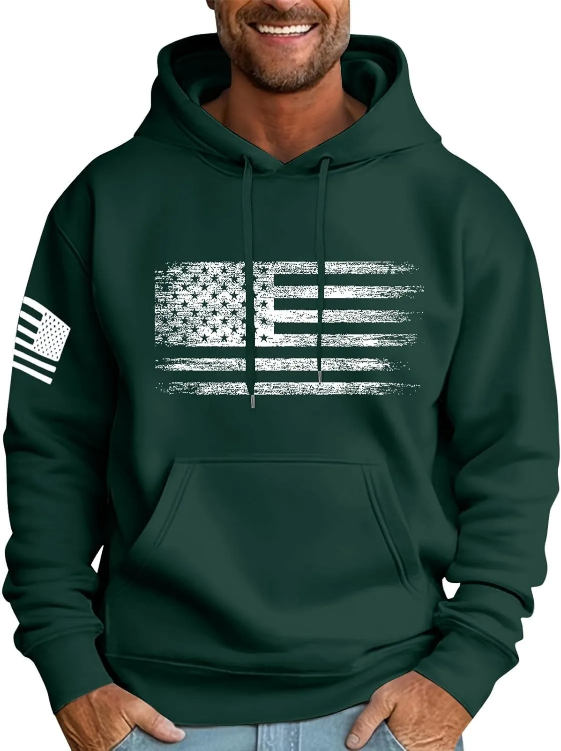 GOFULY Hoodies For Men Graphic Tie Dye Fall Sweatshirts Lightweight Winter Pullover Drawstring Long Sleeve Shirt With Pocket
