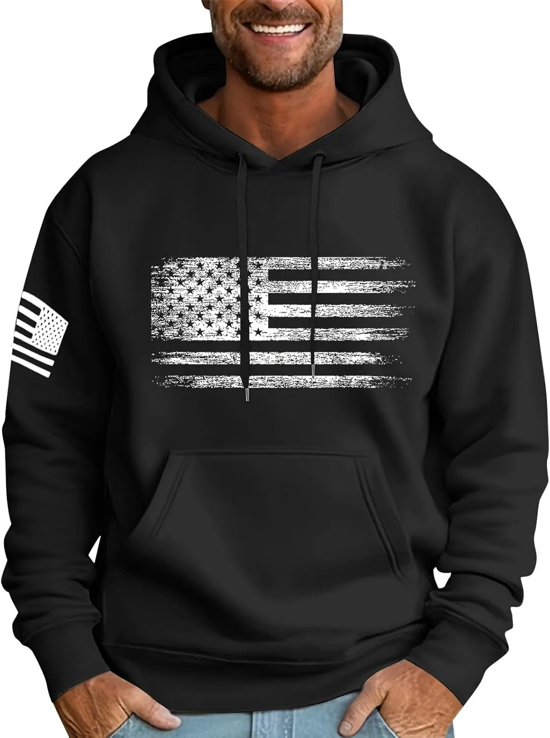 GOFULY Hoodies For Men Graphic Tie Dye Fall Sweatshirts Lightweight Winter Pullover Drawstring Long Sleeve Shirt With Pocket