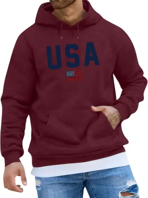 GOFULY Mens Sweatshirts Fall Good Things Take Time Letter Print Hoodies Design Long Sleeve Hoodies Pullover Lightweight