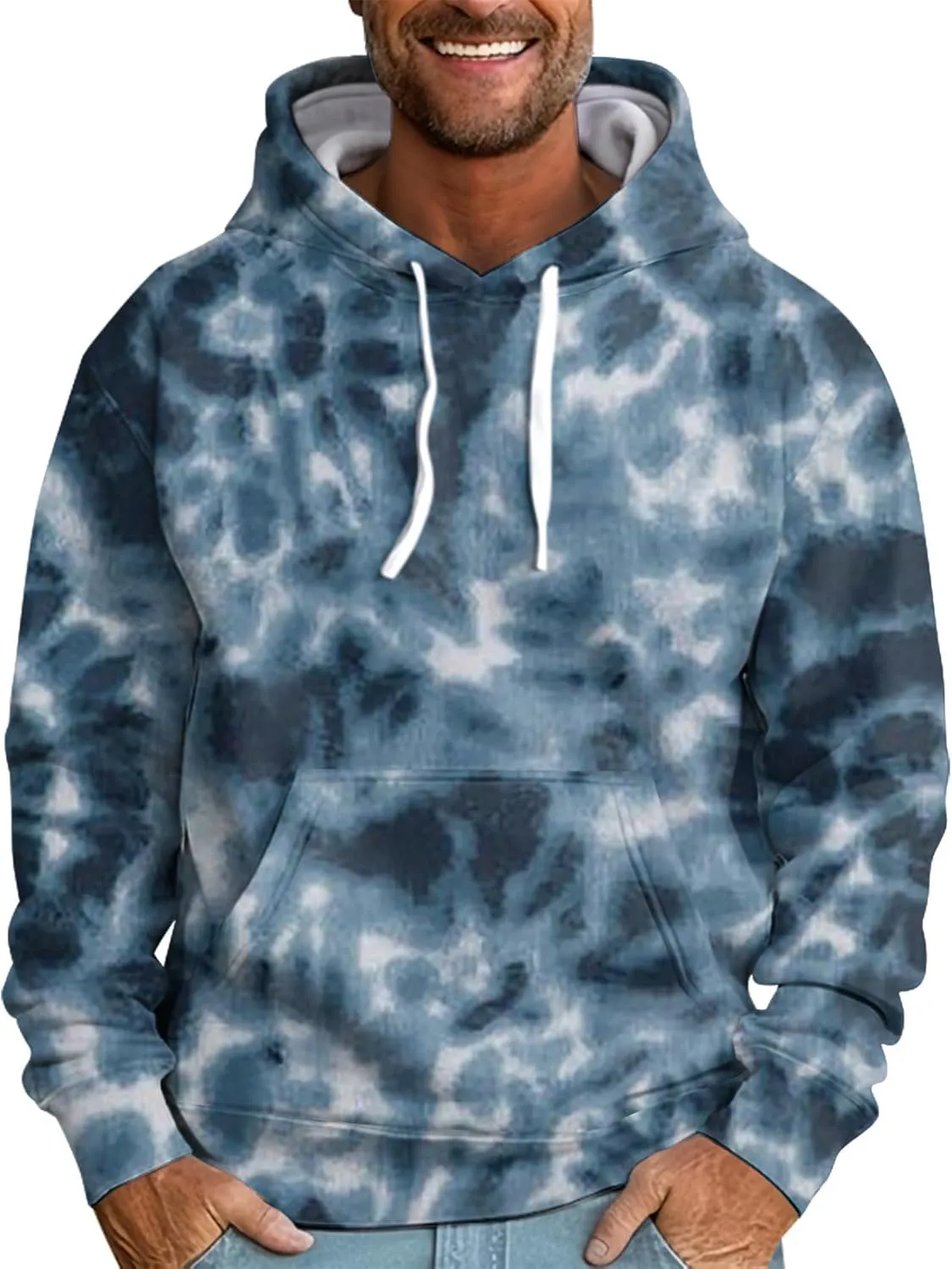 GOFULY Men'S Sweatshirts Oversized Fall Plaid Hoodies Graphic Long Sleeve Pullover Winter Hoodies With Designs With Pockets