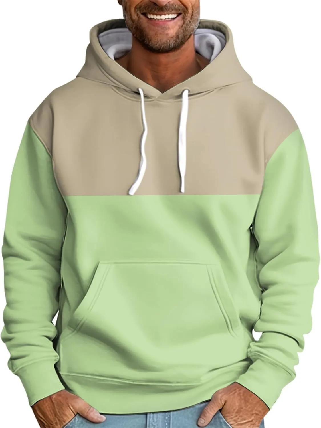 GOFULY Men'S Sweatshirts Tall Lightweight Fall Vintage Graphic Hoodies Long Sleeve Pullover Winter Hoodies Y2K With Pocket