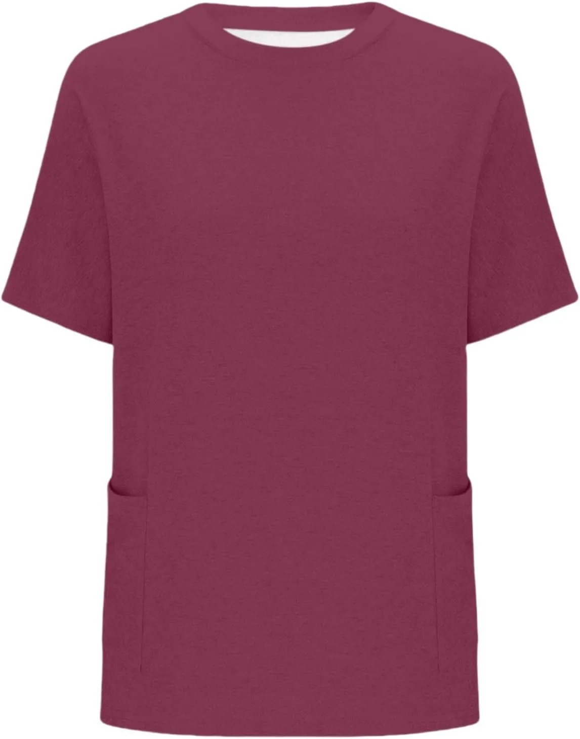 GOKKILRW Womens Plus Size T Shirts 2025 Crewneck Short Sleeve Casual T-Shirts Loose Fit Comfy Summer Tunic Tops with Pockets