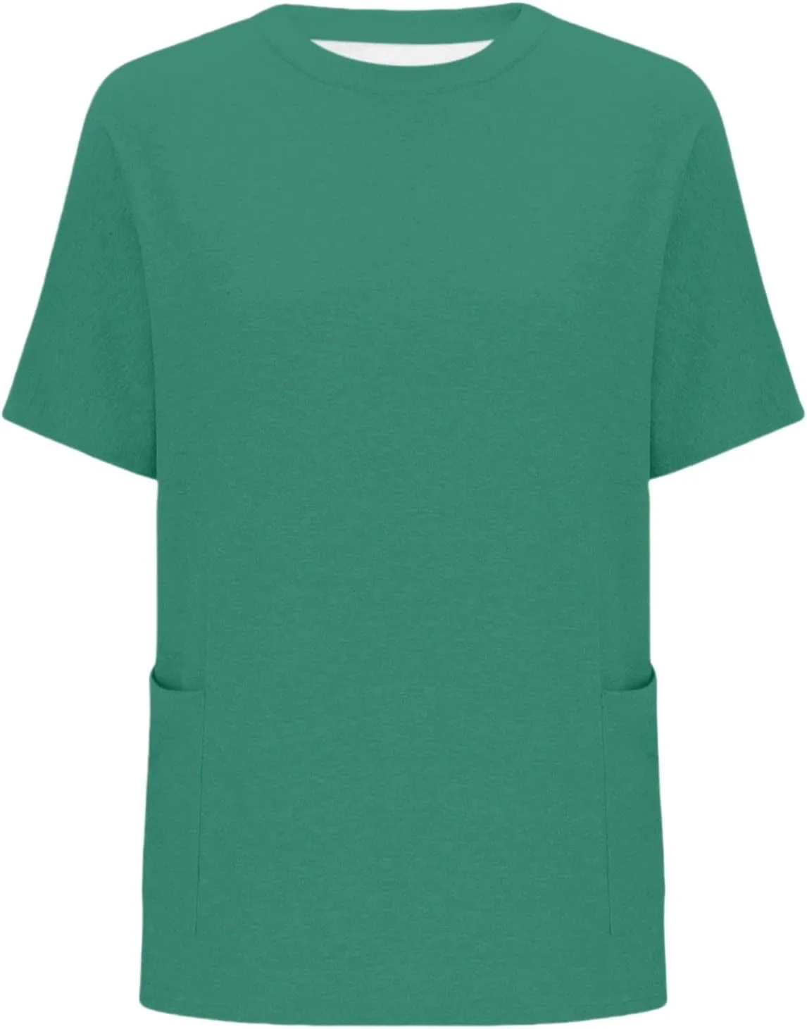 GOKKILRW Womens Plus Size T Shirts 2025 Crewneck Short Sleeve Casual T-Shirts Loose Fit Comfy Summer Tunic Tops with Pockets