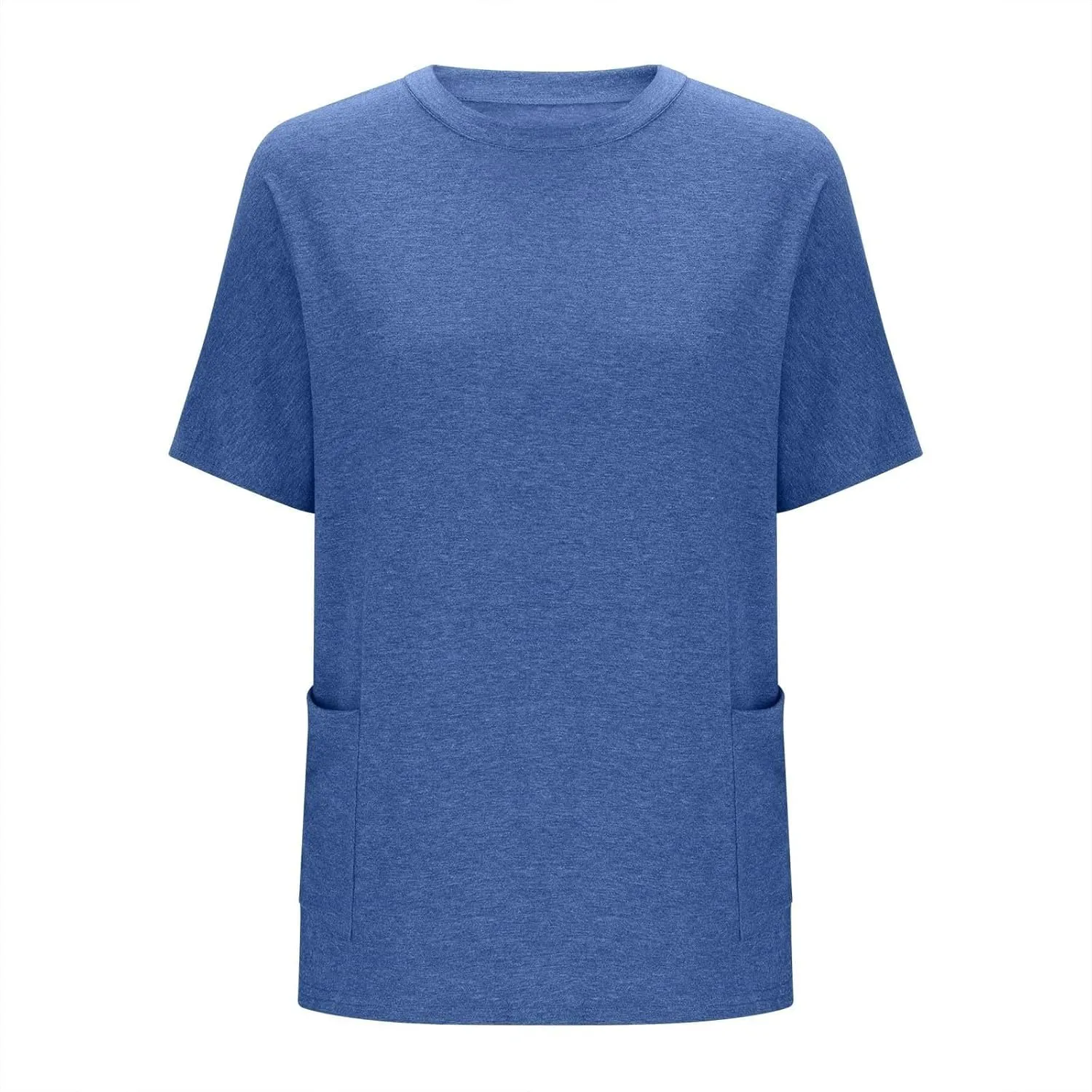 GOKKILRW Womens Plus Size T Shirts 2025 Crewneck Short Sleeve Casual T-Shirts Loose Fit Comfy Summer Tunic Tops with Pockets