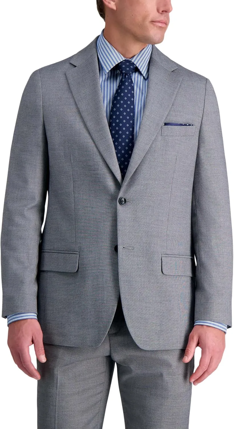 Haggar Mens JMH Premium Stretch Tailored Fit Suit Separates - Pants and Jackets