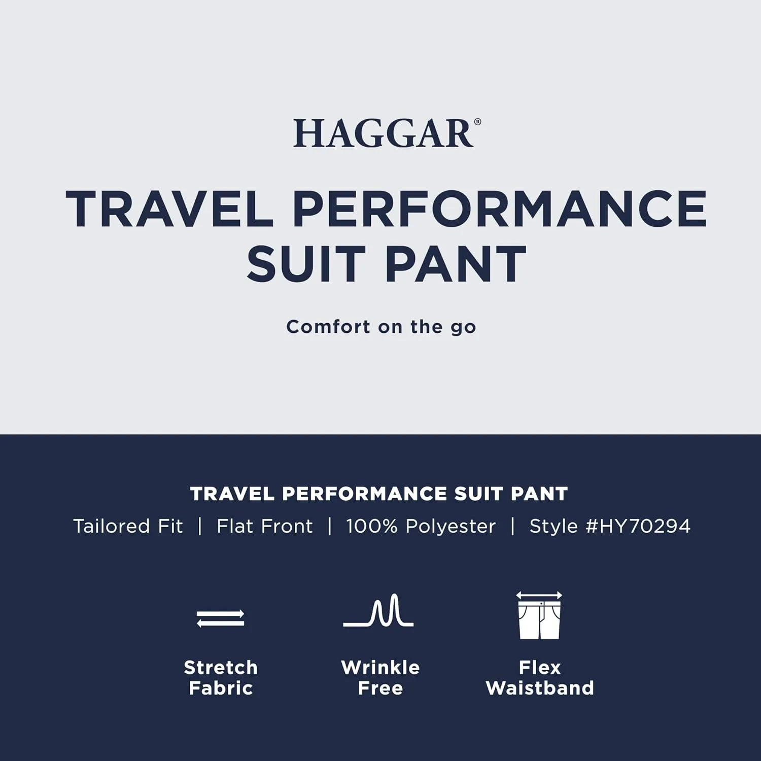 Haggar Men's Travel Performance Tailored Fit Suit Separates-Pants & Jackets
