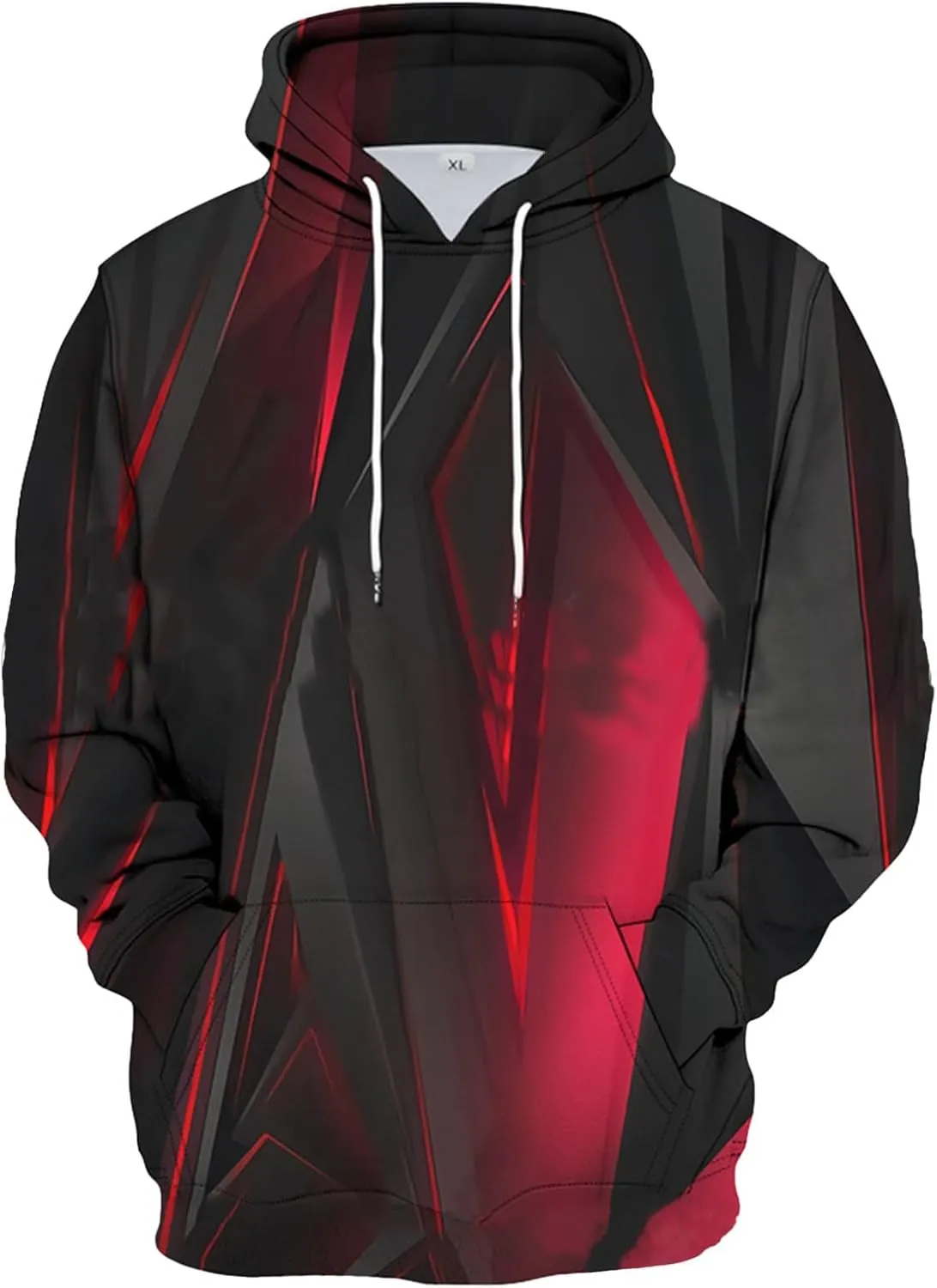 Hoodies For Men Graphic 3D Print Fall Sweatshirts No Hood Winter Pullover Drawstring Long Sleeve Outfits With Pocket