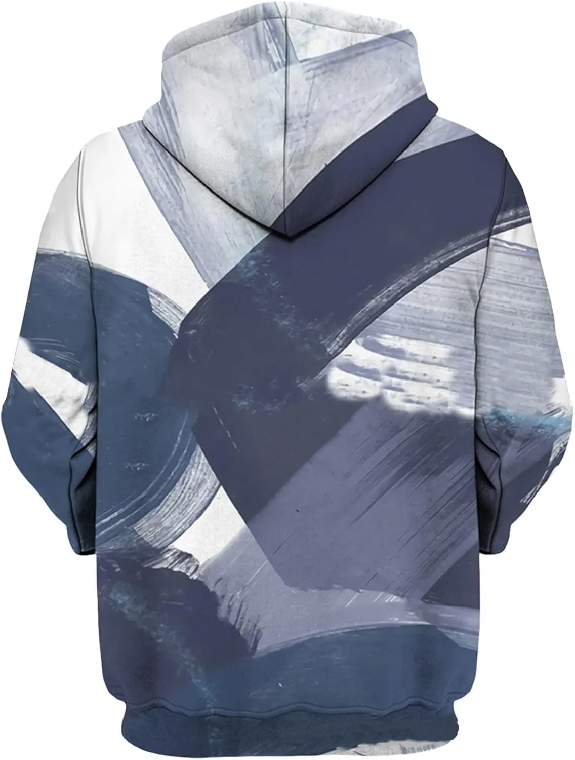 Hoodies For Men Graphic Oversized Lightweight Print Plush Warm Fleece Casual Pocket Winter Coat Fleece