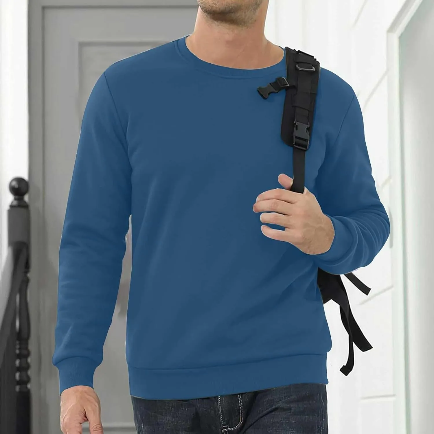 Hoodies for Men Heavyweight Fleece Lined Hoodie Thick Winter Hooded Pullover Warm Sweatshirt Thermal Windproof Jacket