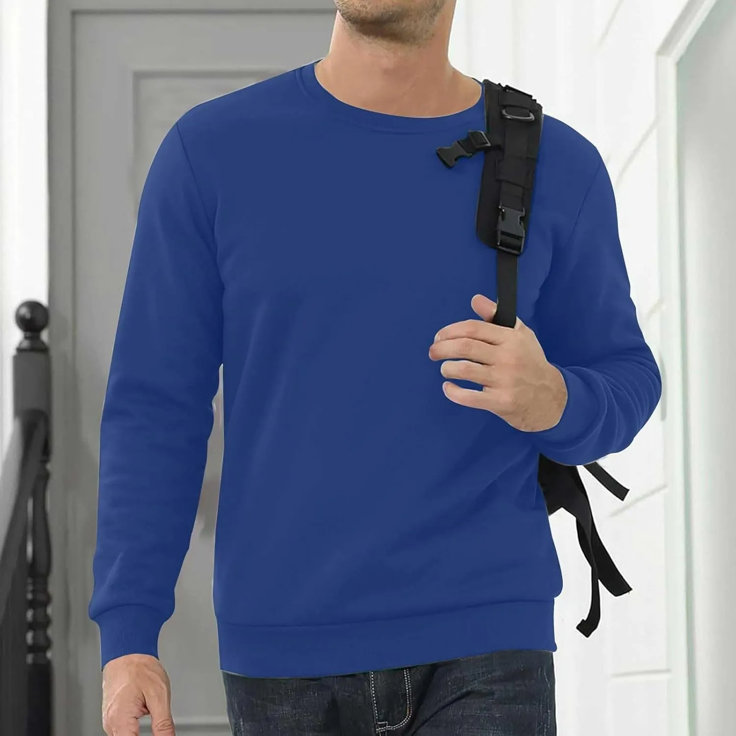 Hoodies for Men Heavyweight Fleece Lined Hoodie Thick Winter Hooded Pullover Warm Sweatshirt Thermal Windproof Jacket