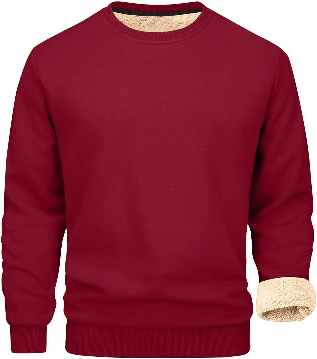 Hoodies for Men Heavyweight Fleece Lined Hoodie Thick Winter Hooded Pullover Warm Sweatshirt Thermal Windproof Jacket