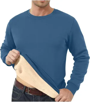 Hoodies for Men Heavyweight Fleece Lined Hoodie Thick Winter Hooded Pullover Warm Sweatshirt Thermal Windproof Jacket