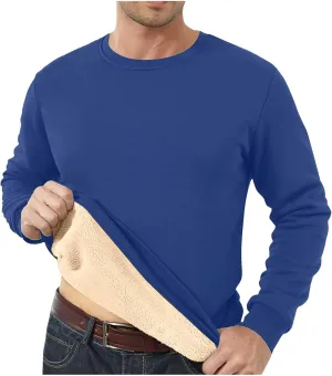 Hoodies for Men Heavyweight Fleece Lined Hoodie Thick Winter Hooded Pullover Warm Sweatshirt Thermal Windproof Jacket