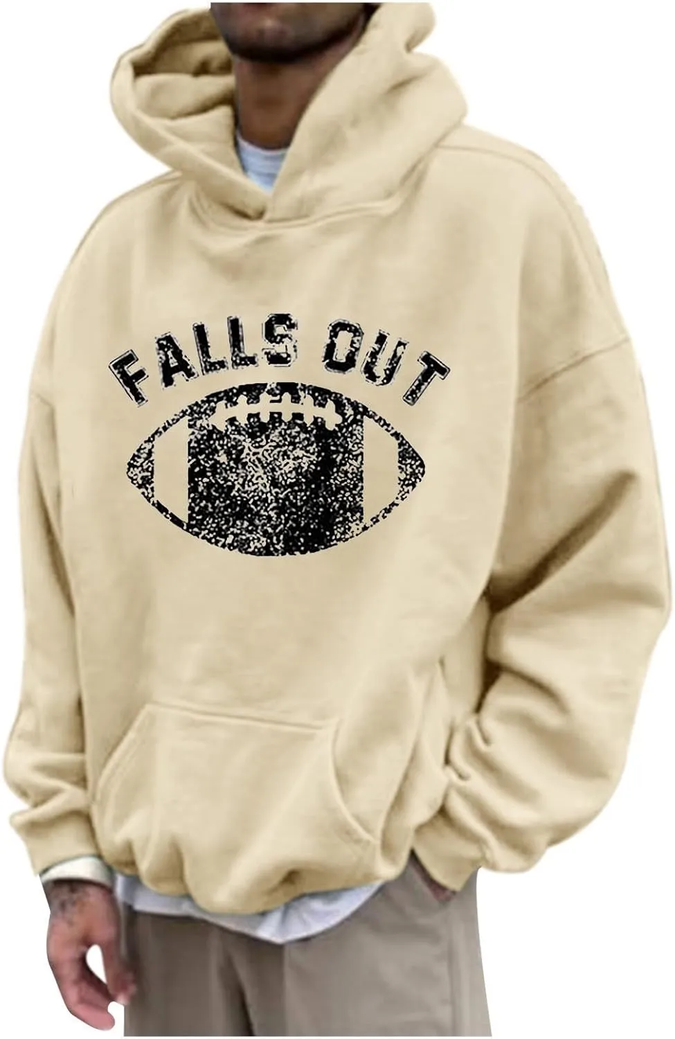 Hoodies for Men Pullover Mens Hooded Sweatshirt Plaid Hooded Tops Casual Printed Long Sleeve Sweater Pullover Loose
