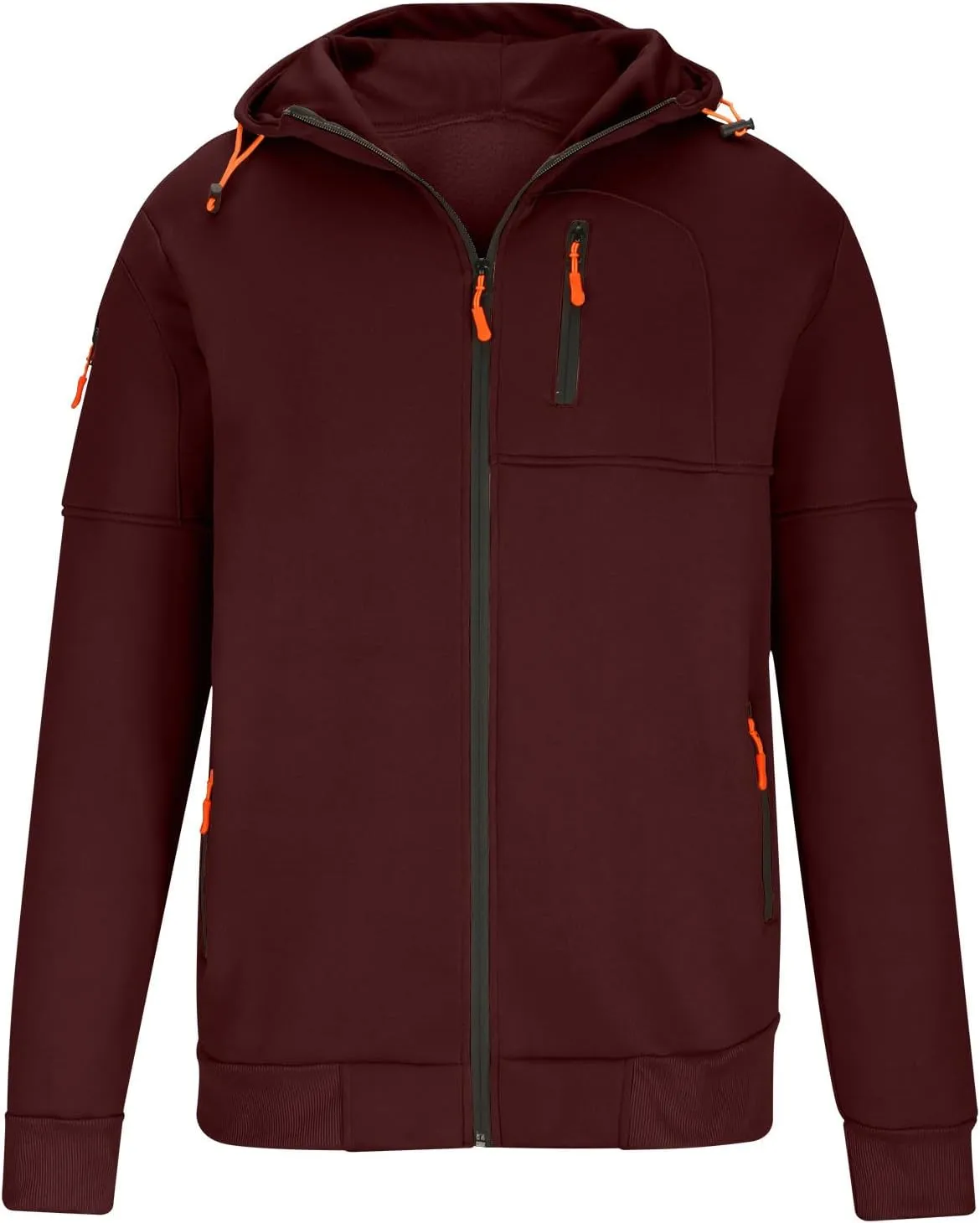 Hoodies for Men Zip Up Lightweight Casual Long Sleeve Hooded Jackets Sports Hooded Sweatshirts with Zipper Pockets