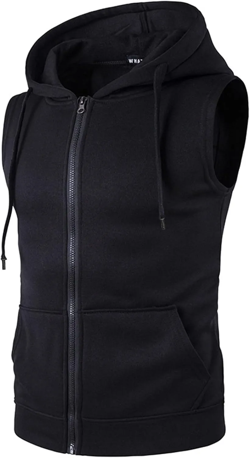 Hoodies for Men Zip up Men's Hoodies Casual Hoodies for Men with Zip Pockets Full Zip Long Sleeve Sweatshirt Sports Hooded Jacket Multi-Pocket