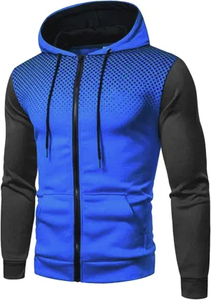 Jackets for Men,Pullover Hoodies for Men Solid Zipper Long Sleeve Hooded Sweatshirts Casual Workout Sport Sweaters Tops