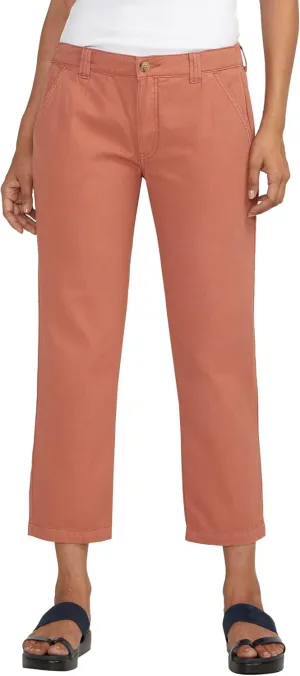 JAG Jeans Women's Chino Tailored Cropped Pants-Legacy