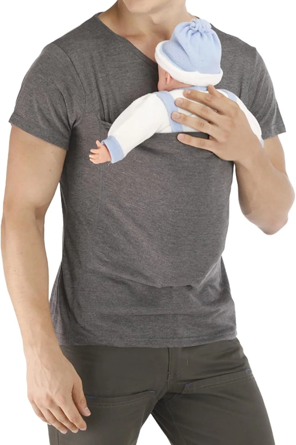 Kangaroo Shirt for Dad Short Sleeve T-Shirts for Men Skin to Skin Shirt for Women V Neck Short Sleeve Sales Clearance