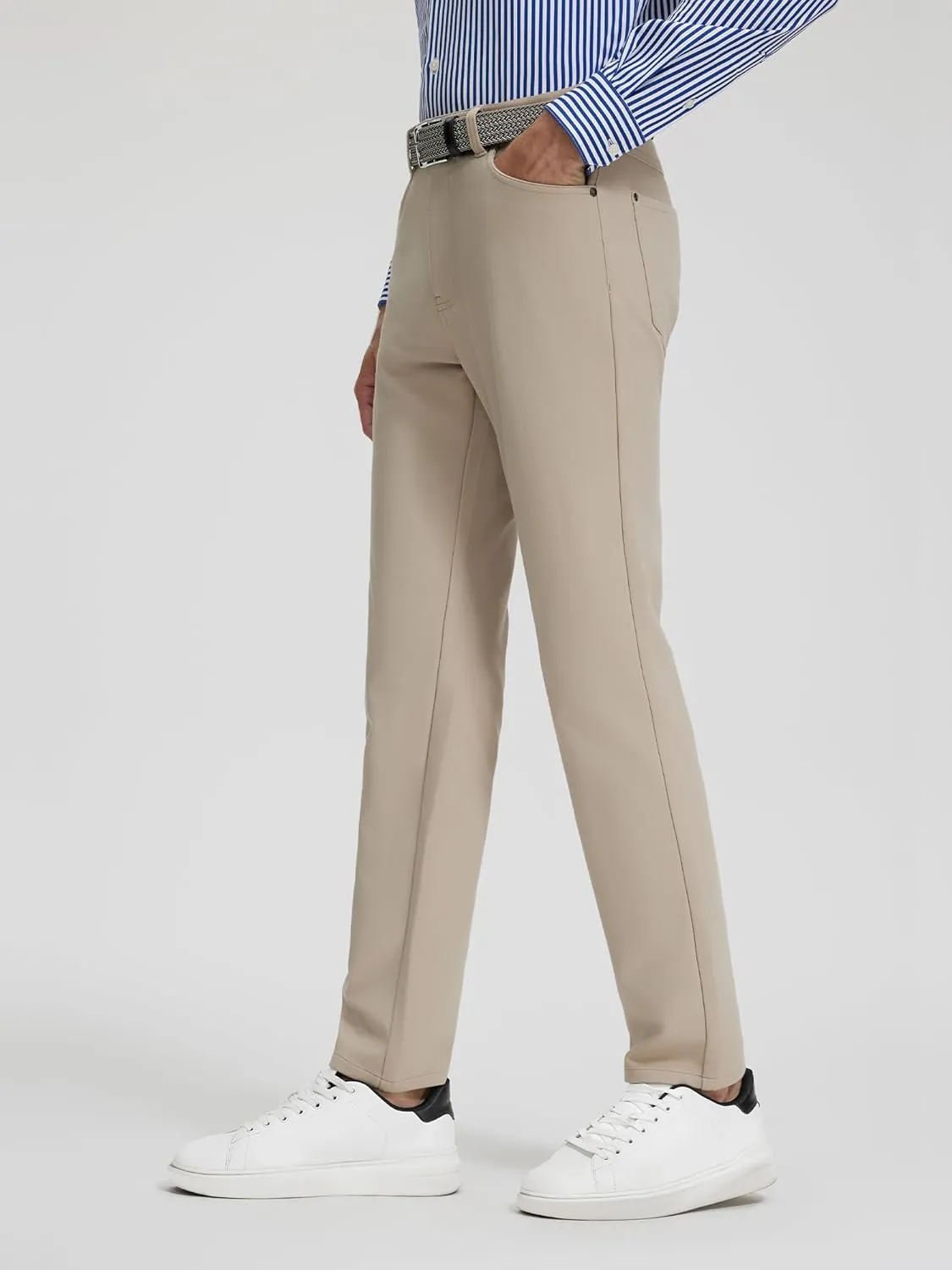 Khaki Pants Mens Classic Fit Stretch 5-Pocket Stretch Twill Pant